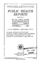 Public Health Reports  v 44 no 43  cover