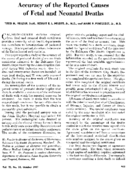 Accuracy of the reported causes of fetal and neonatal deaths