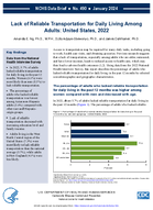 Lack of Reliable Transportation for Daily Living Among Adults United States 2022