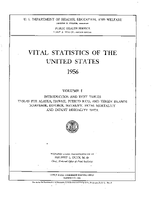 Vital Statistics of the United States 1956 Volume I