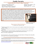 Fatality Narrative CarpenterPile Driver Struck by Falling StrongBack