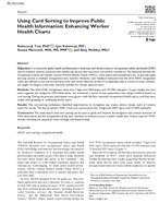 Using Card Sorting to Improve Public Health Information Enhancing Worker Health Charts