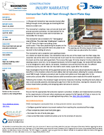 Construction Injury Narrative Ironworker Falls 80 Feet Through Bent Plate Gap 2019
