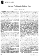 Current problems in medical care