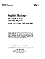 Hospital discharges and length of stay shortstay hospitals United States July 1963June 1964