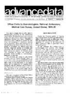 Office Visits to Dermatologists National Ambulatory Medical Care Survey United States 197576