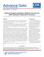 National Hospital Ambulatory Medical Care Survey 2005 Outpatient Department Summary