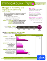 CDC National Survey Maternity Practices in Infant Nutrition and Care mPINC South Carolina 2015 Report