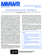 Invasive Cancer Incidence and Survival  United States 2011