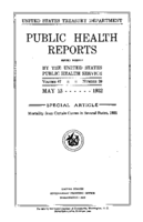 Public Health Reports  v 47 no 20  cover