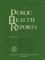 Public Health Reports  v 72  no 8  cover