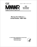 Morbidity and Mortality Weekly Report MMWR CDC Surveillance Summaries August 1995  Vol 44  No SS3