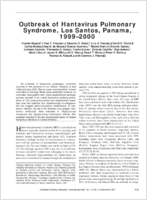 Outbreak of Hantavirus Pulmonary Syndrome Los Santos Panama 19992000