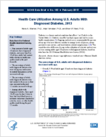 Health Care Utilization Among US Adults With Diagnosed Diabetes 2013
