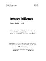 Increases in Divorces United States  1967