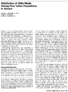 Distribution of otitis media among four Indian populations in Arizona
