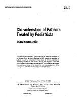 Characteristics of Patients Treated by Podiatrists United States  1970