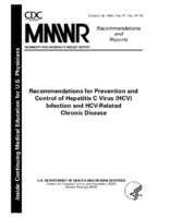 Morbidity and Mortality Weekly Report Recommendations and Reports October 16 1998  Vol 47  No RR19