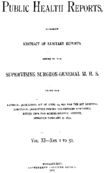 Public Health Reports  v XI nos 152  index