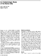 An epidemiologic study of the human bite