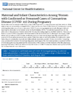 Maternal and infant characteristics among women with confirmed or presumed cases of coronavirus disease COVID19 during pregnancy