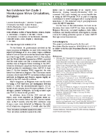 No Evidence for Clade I Monkeypox Virus Circulation Belgium