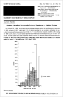 MMWR Morbidity and Mortality Weekly Report May 10 1985  Vol 34  No 18