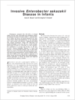 Invasive Enterobacter sakazakii Disease in Infants