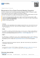 Respiratory Virus Data Channel Weekly Snapshot