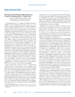 Notes From the Field Meningeal and Pulmonary Tuberculosis on a Commercial Fishing Vessel  Hawaii 2017