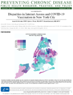 Disparities in Internet Access and COVID19 Vaccination in New York City