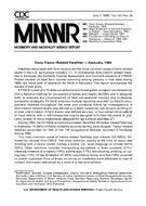 FarmTractorRelated Fatalities  Kentucky 1994