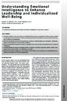 Understanding Emotional Intelligence to Enhance Leadership and Individualized WellBeing