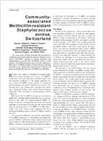 Communityassociated Methicillinresistant Staphylococcus aureus Switzerland