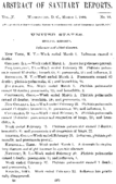 Abstract of sanitary reports  v V no 10 March 7 1890