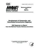 Morbidity and Mortality Weekly Report Recommendations and Reports October 5 2001  Vol 50  No RR17