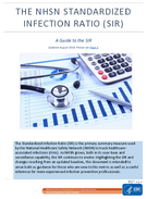 The NHSN Standardized Infection Ratio SIR A Guide to the SIR Updated August 2018