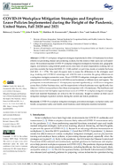 COVID19 Workplace Mitigation Strategies and Employee Leave Policies Implemented During the Height of the Pandemic United States Fall 2020 and 2021