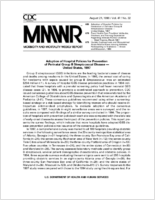 MMWR Morbidity and Mortality Weekly Report Vol 47 No 32 August 21 1998