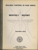 Malaria Control in War Areas monthly report  November 1943