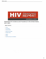 Estimated HIV Incidence and Prevalence in the United States 20172021