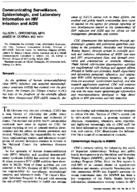 Communicating surveillance epidemiologic and laboratory information on HIV infection and AIDS