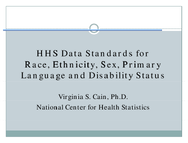 HHS Data Standards for Race Ethnicity Sex Primary Language and Disability Status