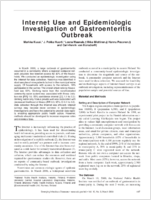 Internet Use and Epidemiologic Investigation of Gastroenteritis Outbreak