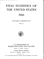 Vital Statistics of the United States 1966 Volume IIMortality Part A