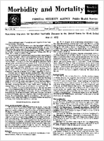 Morbidity and Mortality Weekly Report Vol 1 No 20 May 23 1952