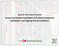 Electrical Task Analysis Document Access Card Reader Installation Fire Alarm Component Installation and Lighting Circuit Installation