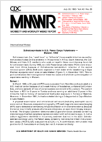 Morbidity and Mortality Weekly Report MMWR July 30 1993  Vol 42  No 29