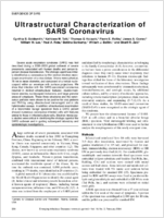 Ultrastructural Characterization of SARS Coronavirus