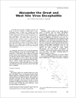 Alexander the Great and West Nile Virus Encephalitis
